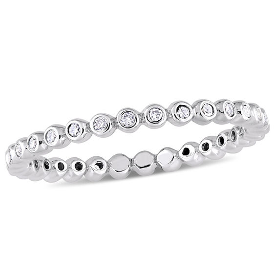 0.24 CT. T.W. Diamond Eternity Wedding Band in 10K White Gold 0.24 CT. T.W. Diamond Eternity Wedding Band in 10K White Gold