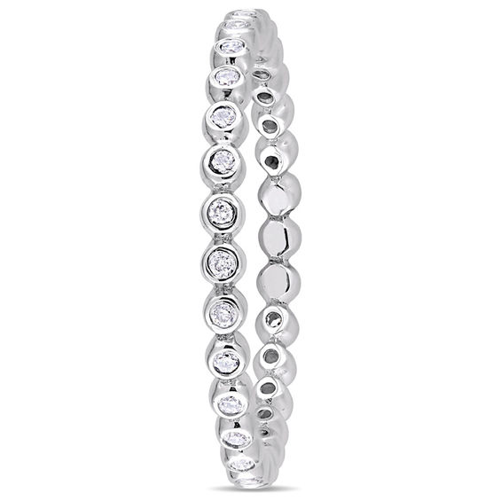 0.24 CT. T.W. Diamond Eternity Wedding Band in 10K White Gold 0.24 CT. T.W. Diamond Eternity Wedding Band in 10K White Gold