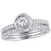 Thumbnail Image 0 of 0.47 CT. T.W. Diamond Swirl Frame in Bridal Set 10K White Gold