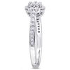 Thumbnail Image 1 of 0.49 CT. T.W. Multi-Diamond Frame Tri-Sides Engagement Ring in 14K White Gold