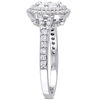 Thumbnail Image 2 of 0.98 CT. T.W. Multi-Diamond Double Frame Engagement Ring in 14K White Gold