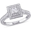 Thumbnail Image 0 of 1.27 CT. T.W. Princess-Cut Diamond Double Frame Engagement Ring in 14K White Gold