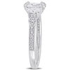 Thumbnail Image 2 of 0.89 CT. T.W. Oval Diamond Three Stone Vintage-Style Engagement Ring in 14K White Gold