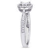 Thumbnail Image 2 of 0.31 CT. T.W. Diamond Frame Engagement Ring in Sterling Silver