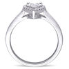 Thumbnail Image 3 of 0.31 CT. T.W. Diamond Heart Frame Engagement Ring in Sterling Silver