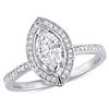 Thumbnail Image 1 of 0.79 CT. T.W. Marquise Diamond Frame Engagement Ring in 14K White Gold