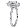 Thumbnail Image 2 of 0.79 CT. T.W. Marquise Diamond Frame Engagement Ring in 14K White Gold