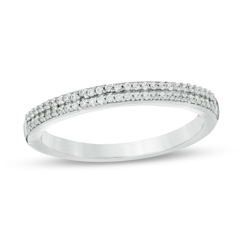 Main Image 4 of Convertibilities 0.20 CT. T.W. Diamond "S" Three-in-One Ring in Sterling Silver
