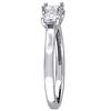 Thumbnail Image 1 of 1.00 CT. T.W. Asscher-Cut Diamond Three Stone Engagement Ring in 14K White Gold (VS2/H)