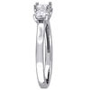 Thumbnail Image 2 of 1.00 CT. T.W. Asscher-Cut Diamond Three Stone Engagement Ring in 14K White Gold (VS2/H)