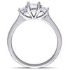 Thumbnail Image 2 of 1.00 CT. T.W. Asscher-Cut Diamond Three Stone Engagement Ring in 14K White Gold (VS2/H)