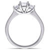 Thumbnail Image 3 of 1.00 CT. T.W. Asscher-Cut Diamond Three Stone Engagement Ring in 14K White Gold (VS2/H)