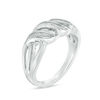 Thumbnail Image 1 of Diamond Accent Twist Flame Ring in Sterling Silver