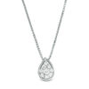 Thumbnail Image 1 of Convertibilities 0.20 CT. T.W. Composite Diamond Teardrop Three-in-One Pendant in 10K Two-Tone Gold