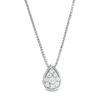 Thumbnail Image 2 of Convertibilities 0.20 CT. T.W. Composite Diamond Teardrop Three-in-One Pendant in 10K Two-Tone Gold