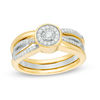 Thumbnail Image 0 of Convertibilities 0.20 CT. T.W. Diamond Crossover Three-in-One Ring in Sterling Silver and 10K Gold