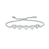 Thumbnail Image 0 of The Kindred Heart from Vera Wang Love Collection 0.12 CT. T.W. Diamond Bolo Bracelet in Sterling Silver - 9.5"