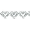 Thumbnail Image 2 of The Kindred Heart from Vera Wang Love Collection 0.12 CT. T.W. Diamond Bolo Bracelet in Sterling Silver - 9.5"