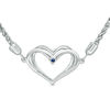 Thumbnail Image 3 of The Kindred Heart from Vera Wang Love Collection 0.09 CT. T.W. Diamond Bolo Bracelet in Sterling Silver - 9.5"