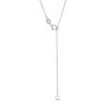 Thumbnail Image 1 of 0.09 CT. Oval Diamond Solitaire Necklace in 10K White Gold