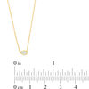 Thumbnail Image 2 of 0.09 CT. Pear-Shaped Diamond Solitaire Necklace in 10K Gold