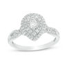 Thumbnail Image 1 of 0.45 CT. T.W. Diamond Double Pear-Shaped Twist Engagement Ring in 10K White Gold