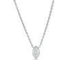 Thumbnail Image 0 of 0.10 CT. Marquise Diamond Solitaire Pendant in 10K White Gold