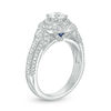 Thumbnail Image 1 of Vera Wang Love Collection 1.23 CT. T.W. Diamond Double Frame Twist Engagement Ring in 14K White Gold