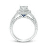 Thumbnail Image 2 of Vera Wang Love Collection 1.58 CT. T.W. Pear-Shaped Diamond Double Frame Twist Engagement Ring in 14K White Gold