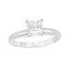 Thumbnail Image 0 of 1.50 CT. Certified Princess-Cut Diamond Solitaire Engagement Ring in 14K White Gold (J/I3)