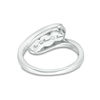 Thumbnail Image 2 of 0.23 CT. T.W. Diamond Past Present Future® Bypass Engagement Ring in 10K White Gold