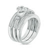 Thumbnail Image 2 of 0.23 CT. T.W. Diamond Claddagh Vintage-Style Three Piece Bridal Set in Sterling Silver