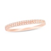 0.10 CT. T.W. Diamond Double Row Anniversary Band in 10K Rose Gold