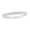 Thumbnail Image 1 of 0.10 CT. T.W. Diamond Double Row Band in 10K White Gold