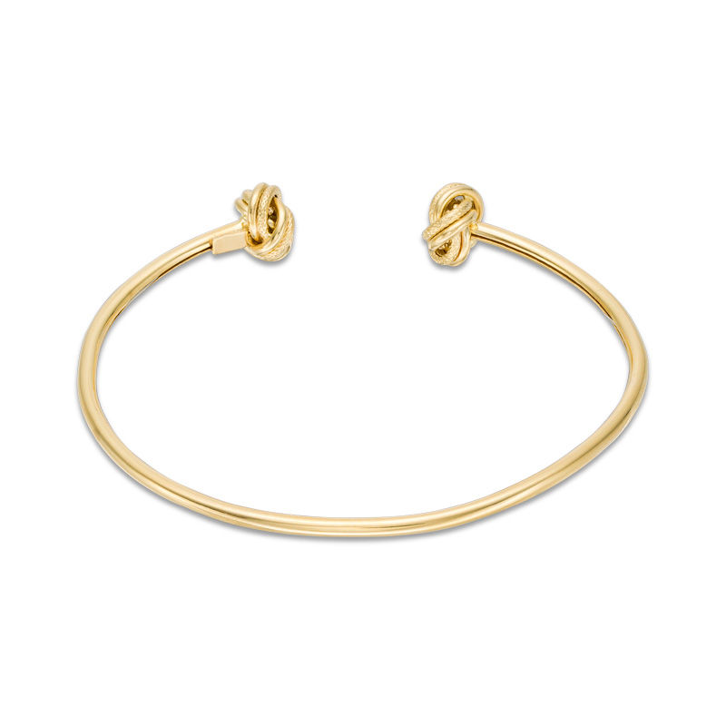 Love Knot Flexible Cuff in 14K Gold|Peoples Jewellers