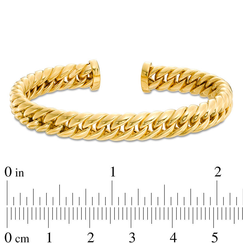 Curb Chain Cuff in 14K Gold