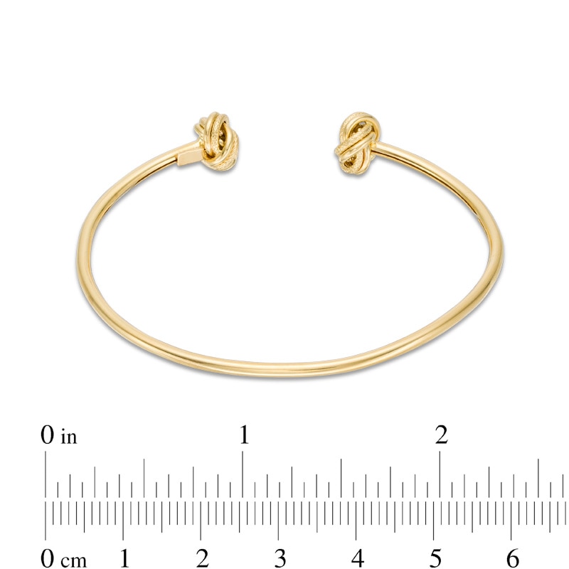 Love Knot Flexible Cuff in 14K Gold