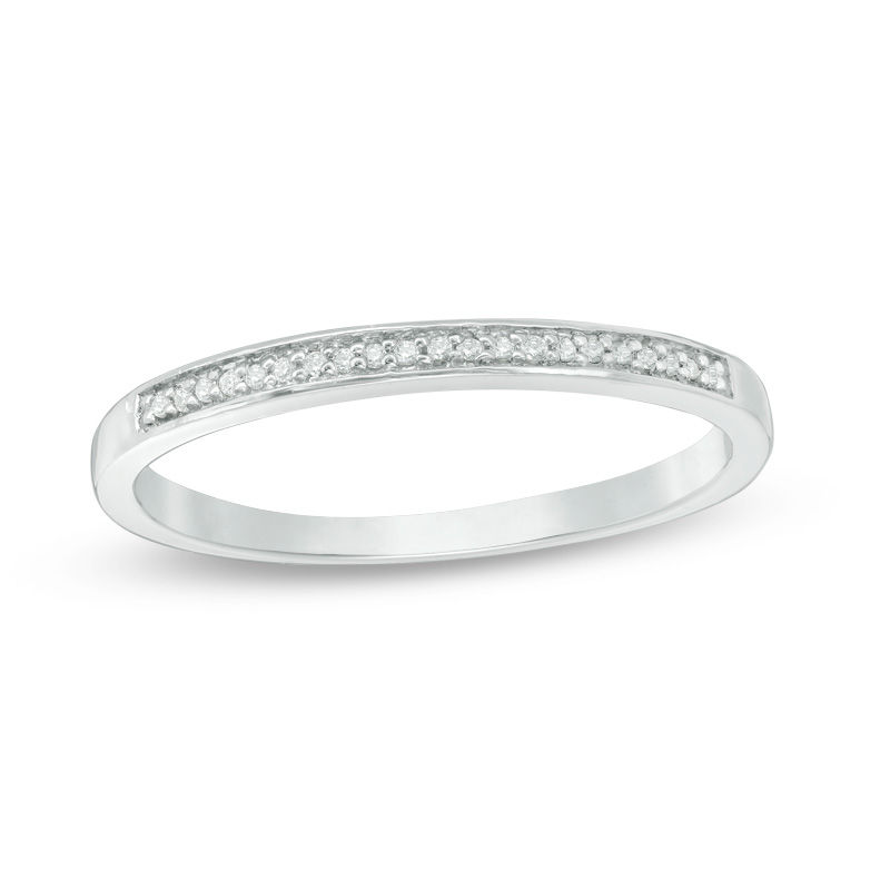 Convertibilities 0.10 CT. T.W. Diamond Crossover Three-in-One Ring in Sterling Silver