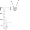 Convertibilities 0.05 CT. T.W. Diamond Heart-Top Key and Lock Three-in-One Pendant in Sterling Silver and 10K Rose Gold