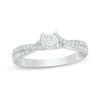 Thumbnail Image 1 of 0.33 CT. T.W. Diamond Frame Twist Engagement Ring in 10K White Gold