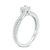 Thumbnail Image 1 of 0.33 CT. T.W. Diamond Frame Twist Engagement Ring in 10K White Gold