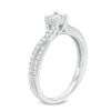 Thumbnail Image 2 of 0.33 CT. T.W. Diamond Frame Twist Engagement Ring in 10K White Gold