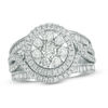 Thumbnail Image 0 of 1.50 CT. T.W. Diamond Frame Twist Engagement Ring in 14K White Gold