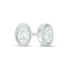 Thumbnail Image 0 of 0.15 CT. T.W. Oval Diamond Solitaire Stud Earrings in 10K White Gold