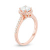 Celebration Canadian Ideal 1.30 CT. T.W. Certified Diamond Frame Engagement Ring in 14K Rose Gold (I/I1)