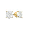 Thumbnail Image 1 of 0.50 CT. T.W. Certified Diamond Solitaire Stud Earrings in 14K Gold (J/I3)