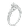 Thumbnail Image 1 of 0.69 CT. T.W. Emerald-Cut Diamond Vintage-Style Engagement Ring in 14K White Gold