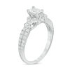 Thumbnail Image 2 of 0.69 CT. T.W. Emerald-Cut Diamond Vintage-Style Engagement Ring in 14K White Gold