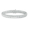 Thumbnail Image 1 of 10.00 T.W. Princess-Cut and Round Diamond Bracelet in 14K White Gold - 7.5"