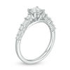 Thumbnail Image 2 of 0.75 CT. T.W. Diamond Alternating Shank Engagement Ring in 14K White Gold